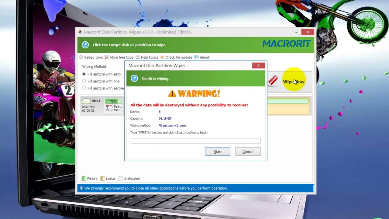 Macrorit Disk Partition Wiper Unlimited 1.7
