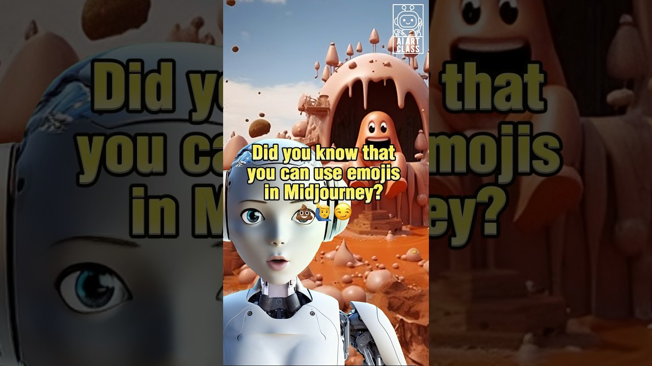 Emojis in Midjourney are cool / weird