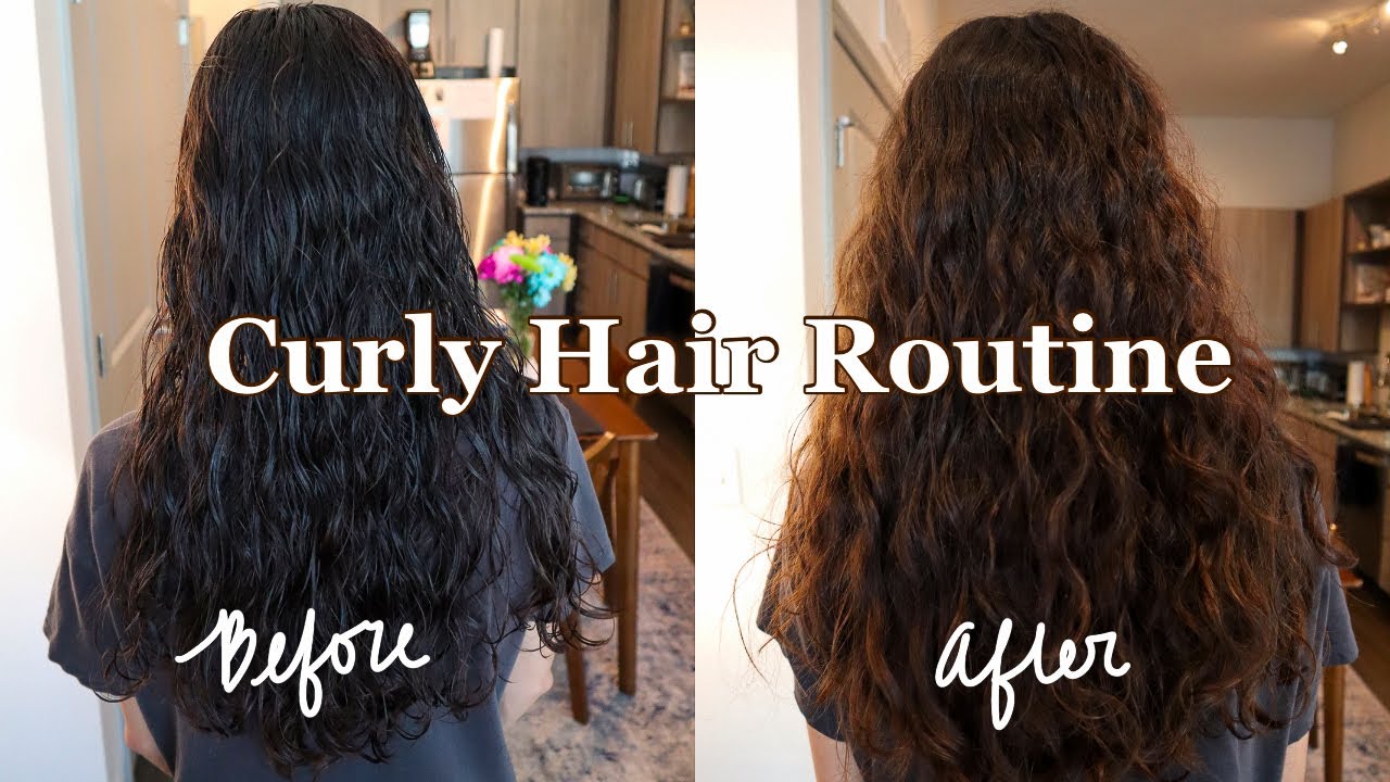 My Curly Hair Routine 2c 3a Curls Youtube 