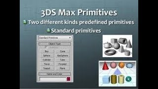 3dmax tutorial |how to standard primitive object create and modify |tamil