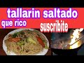 Tallarín saltado de menudencia