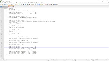 Membuat Program Input Output Keyboard Pada Aplikasi Java