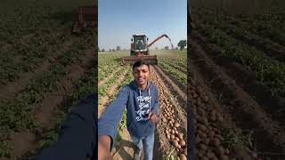 आलू निकलने वाली मशीन 🤫 #farming #short #technology #machine