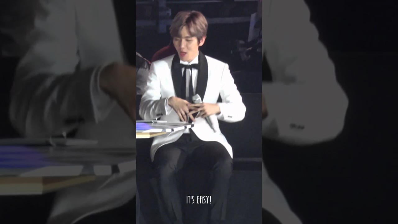 161226 SBS 가요대전 백현 대기석1