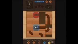 Roll the Ball - Moving A - Level 7 3-STAR walkthrough【ロールボール／スライドパズル】 screenshot 2