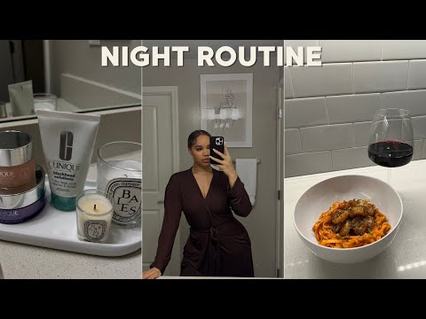 RELAXING NIGHT ROUTINE 2022 | Skincare, Cooking Dinner, Unwinding, etc.