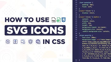 How to use SVG Icons in CSS | Convert PNG Icons to SVG