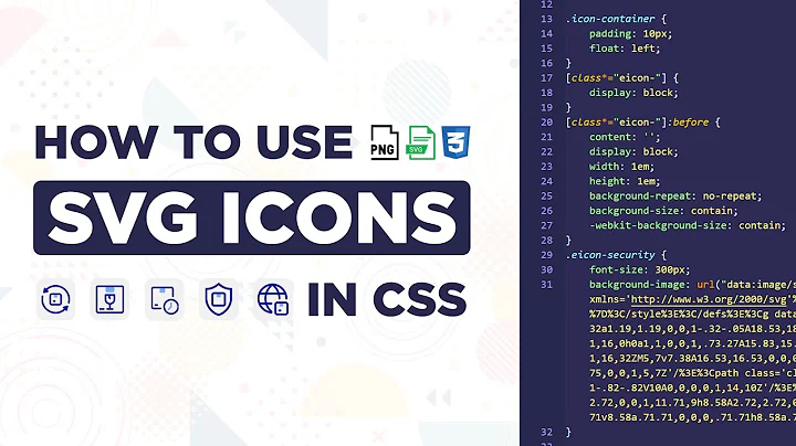 How to use SVG Icons in CSS | Convert PNG Icons to SVG