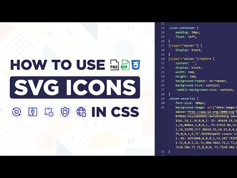 How to use SVG Icons in CSS | Convert PNG Icons to SVG
