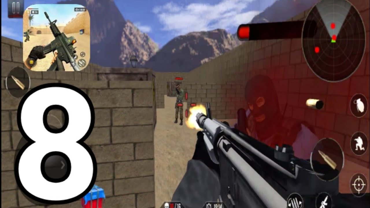 FPS Commando Secret Mission - Gameplay Walkthrough Part 8