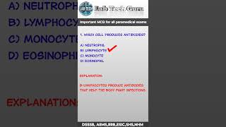 Important MCQ for Medical laboratory technology #medicallaboratory || #labtechnician #microbiology