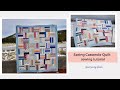 Scrappy rail fence - spring casserole quilt - sewing tutorial - how to sew