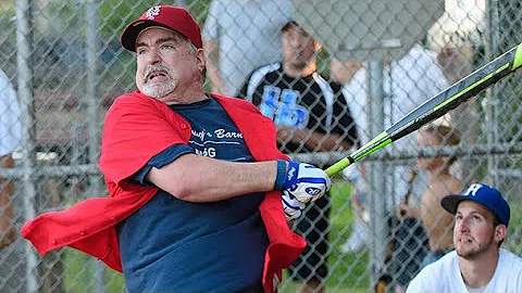 Don LaGreca and the Mark Sasso Charity Softball Game
