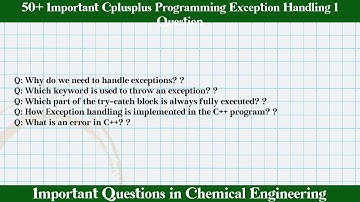 MCQ Questions Cplusplus Programming Exception Handling 1 with Answers