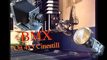 BMX Shoot on 4x5 Cinestill 800T with Godox Flashes