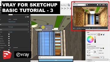 Vray for Sketchup | Basic Tutorial – 3 | LIGHTS- Exterior and interior 💡💡|| DV Studio
