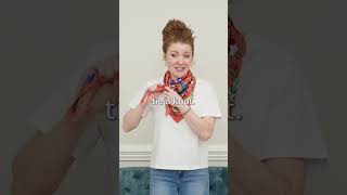Easy Scarf Side Tie Knot Tutorial To Elevate Your Outfits! #fashionhack #style