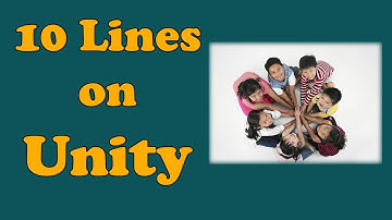 10 Lines on Unity in English