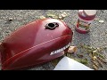 Cheap way to clean motorcycle tank using vinegar
