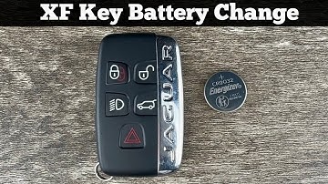 2013 - 2018 JAGUAR XF Key Fob Battery Replacement - How To Replace Change XF Remote Batteries DIY