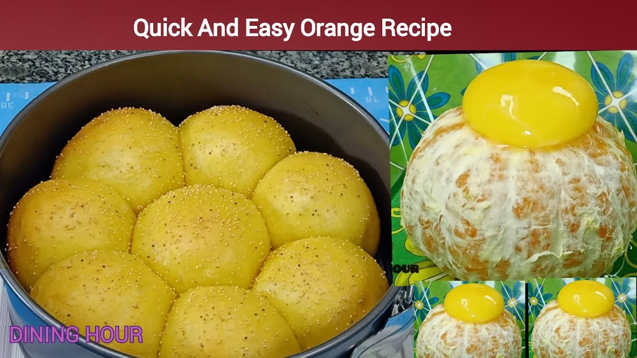 Do you have Orange?Make this delicious Breakfast Recipe|Sweet Buns|Burger Buns Recipe|Dining Hour