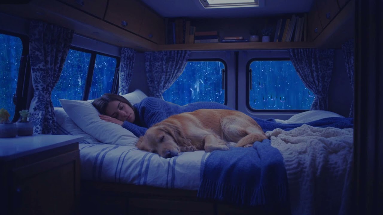 Peaceful Rain in Car at Night – No Thunder, Just Relax