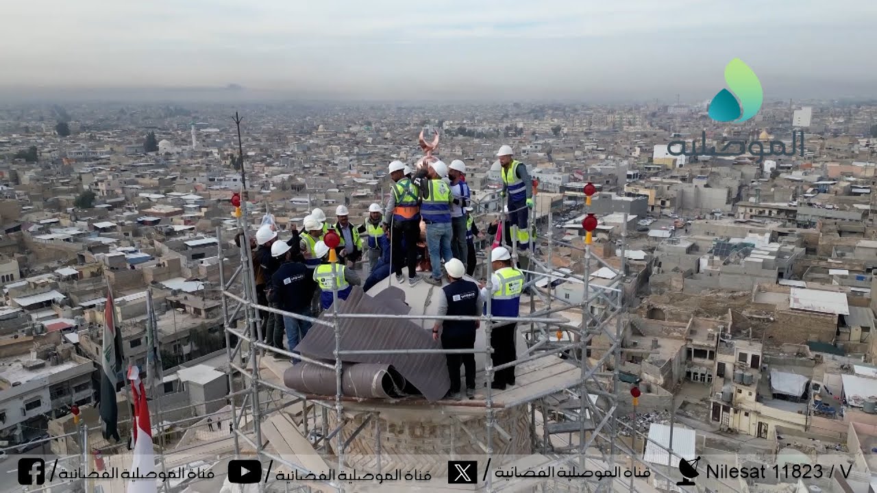 أحمد قاسم: المعالم الأثرية تؤرخ لحقب زمنية وتاريخية..ويجب حذف الكتابة من على هلال المنارة الحدباء