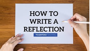 How to Write a Reflection
