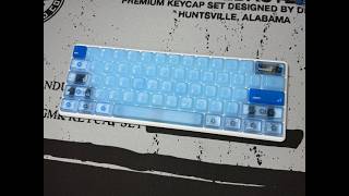 p esign PH60SC V2 w Kailh White Rain low profile switch Typing Test