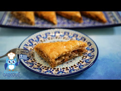 Le BAKLAVA -  Pâtisserie croquante  aux noix et aux amandes -  Cuisine à la grecque