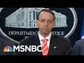 DOJ Gets Wise About GOP Efforts To Tip Off President Trump On Mueller Probe | Rachel Maddow | MSNBC