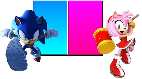 Sonic Vs Amy Power Levels(Highballe...