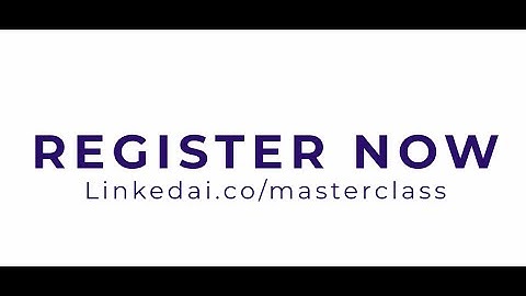 🔥 Exclusive Masterclass 🔥 | 🦾 LinkedAI