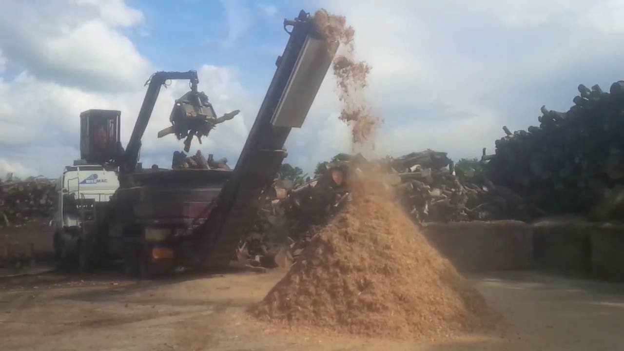 Duratech HD10 crane fed Tub grinder YouTube