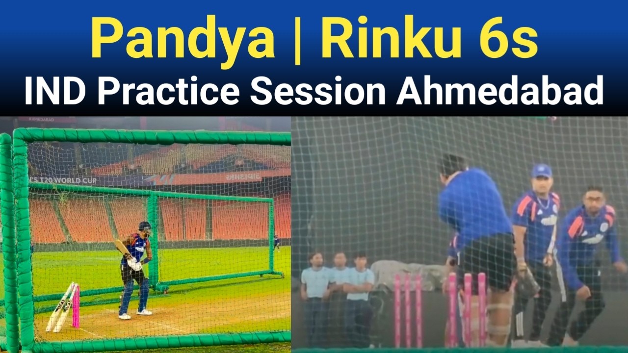 Pandya, Rinku Six Hit Practice Session | Team India Practice Session Today In Ahmedabad | Ind vs Sa
