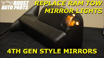 Replace or Upgrade Dodge Ram Tow Mirror Lights (Fourth Gen Style Mirrors)