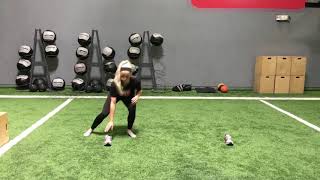 Lateral Side to Side Shuffle + Ground Touch