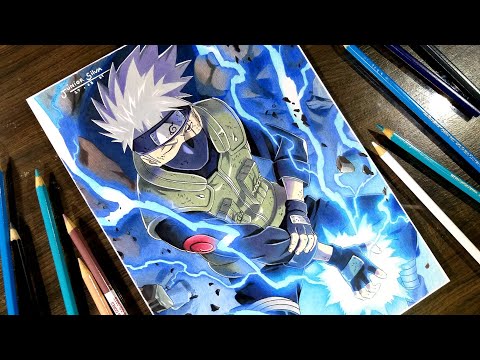 How to Draw Kakashi using Chidori - Naruto | Step By Step Tutorial - YouTube