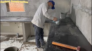 Ideas For Building A Modern Concrete Kitchen Table And Installing Luxurious Natural Stone by Perfect Construction 2,635 views 2 months ago 29 minutes