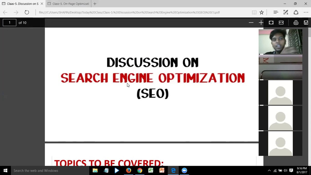 Affiliate Marketing Class-5 [Search Engine Optimization (SEO) ]