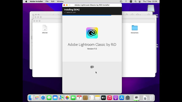 Hướng dẫn cài lightroom cho macbook