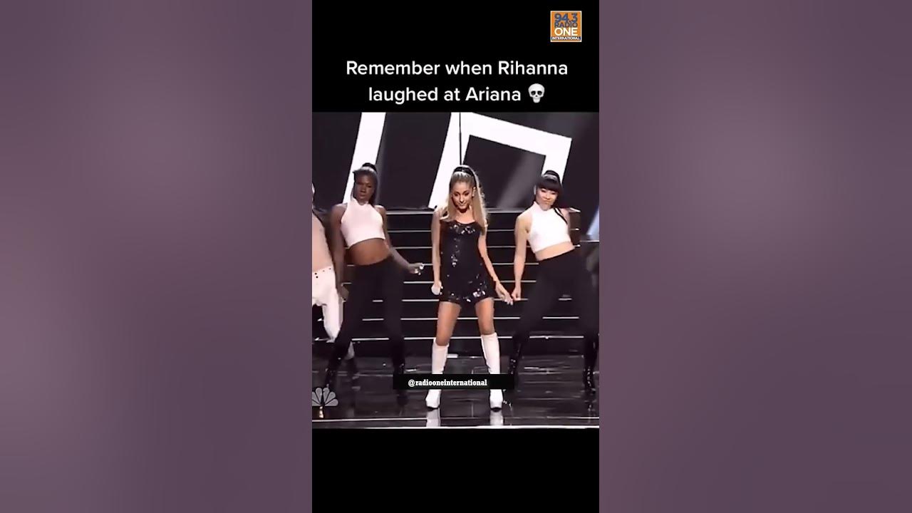 When Rihanna Laughed At Ariana #shorts