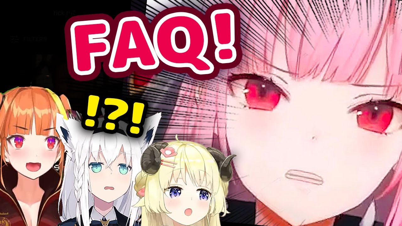 Coco, Watame and Fubuki React To Calliope Saying FAQ During Mario Party Stream【ENG Sub/Hololive】