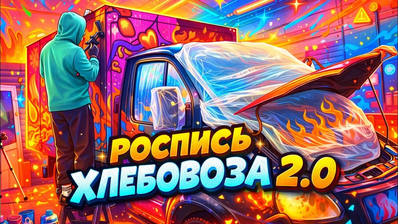 РОСПИСЬ ХЛЕБОВОЗА 2.0 В КАЛЛИГРАФИЮ 
