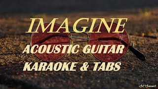 "Imagine" - John Lennon (acoustic guitar karaoke version with tabs and lyrics) screenshot 1