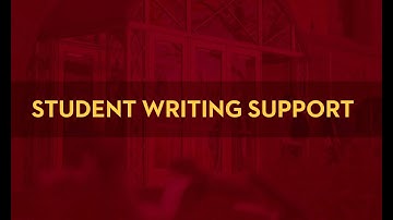 Student Writing Support