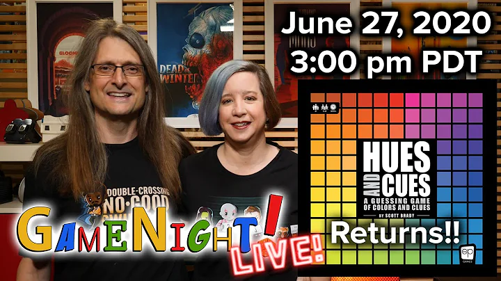 Hues & Cues & Knaster Return! GameNight! Live! June 27, 2020 @ 3:00 PDT