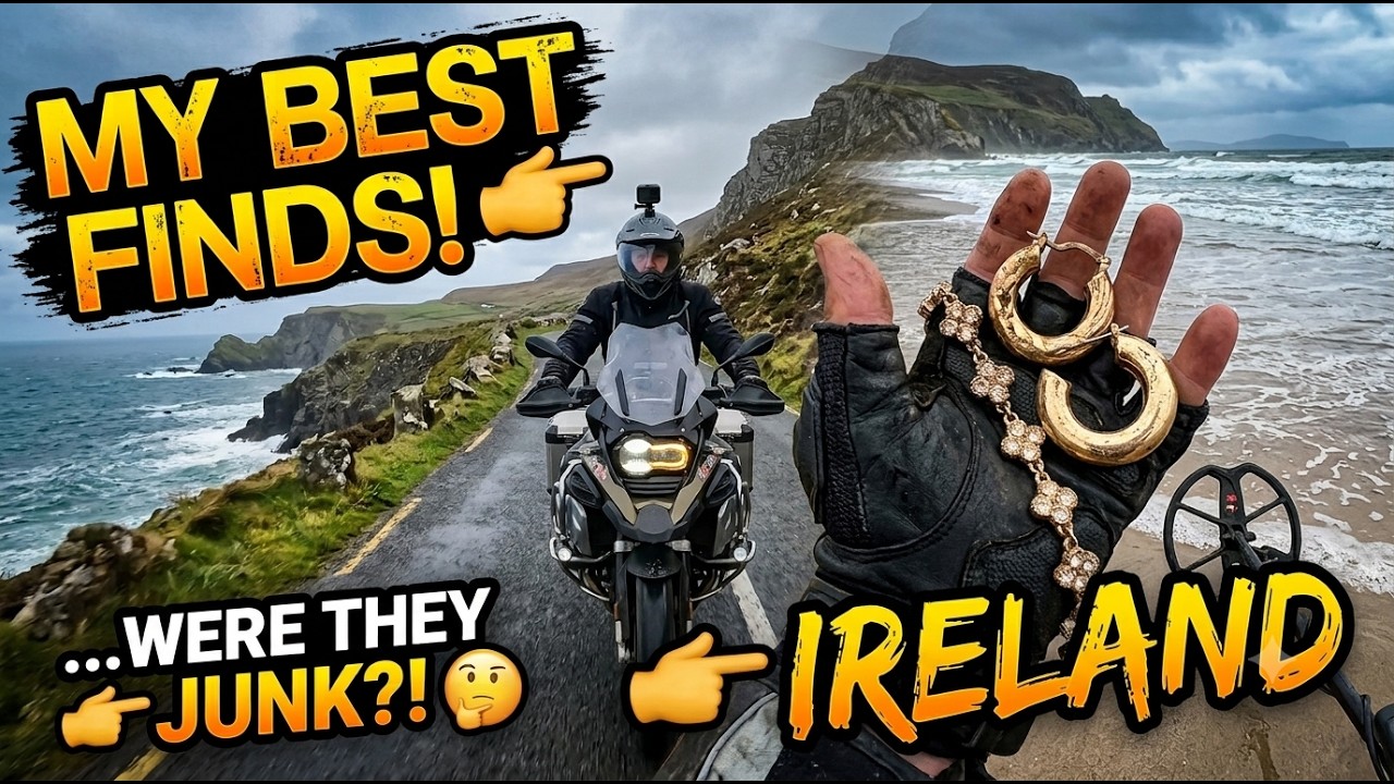 I Took My Bike Metal Detecting On Irish Beaches & Found THIS! | Ireland Series Ep. 7