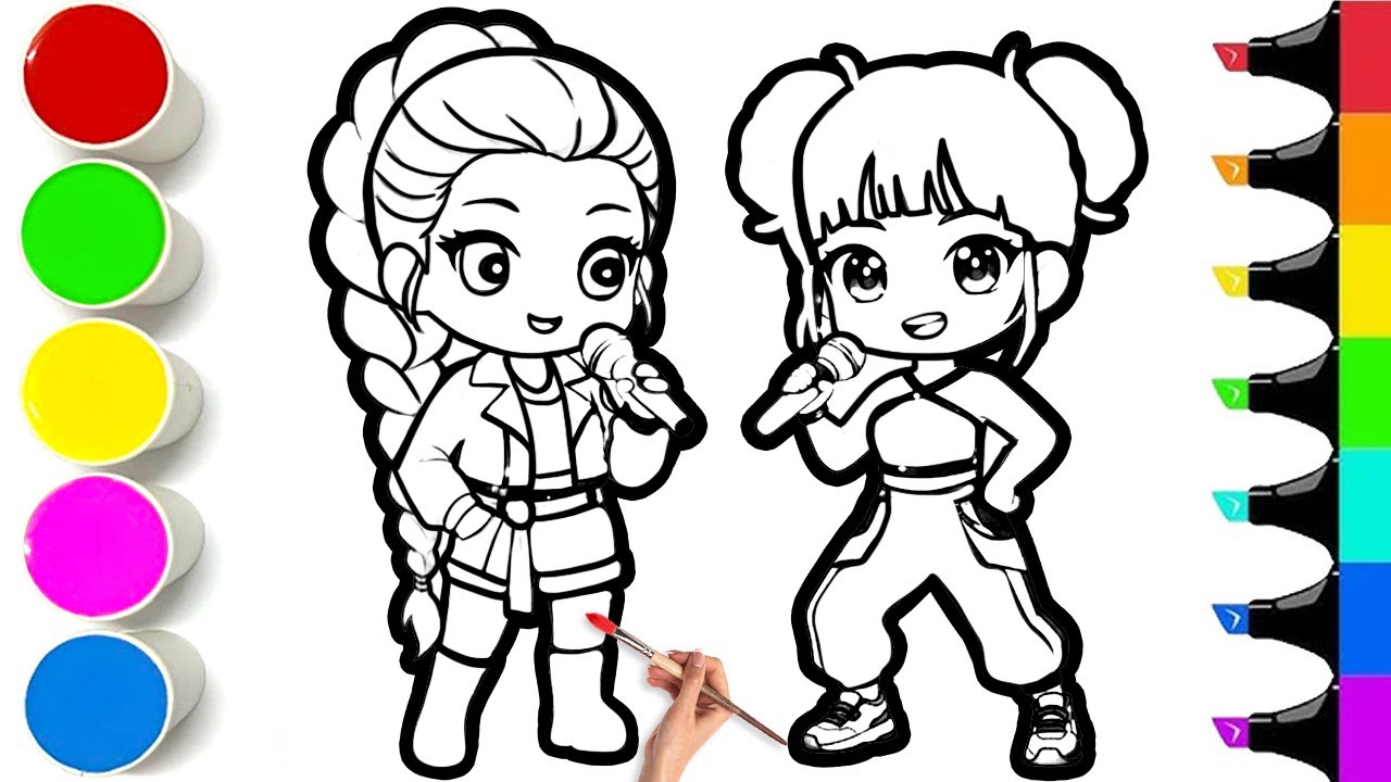 How To Draw KPOP DEMON HUNTERS Rumi & Zoey Child Singer | Easy Step By Step Tutorial