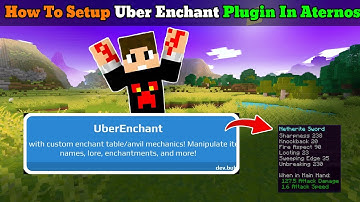 ( UBER ENCHANT ) How To Add Uber Enchant Plugin In Aternos / How To Use Uber Enchant Plugin Hindi
